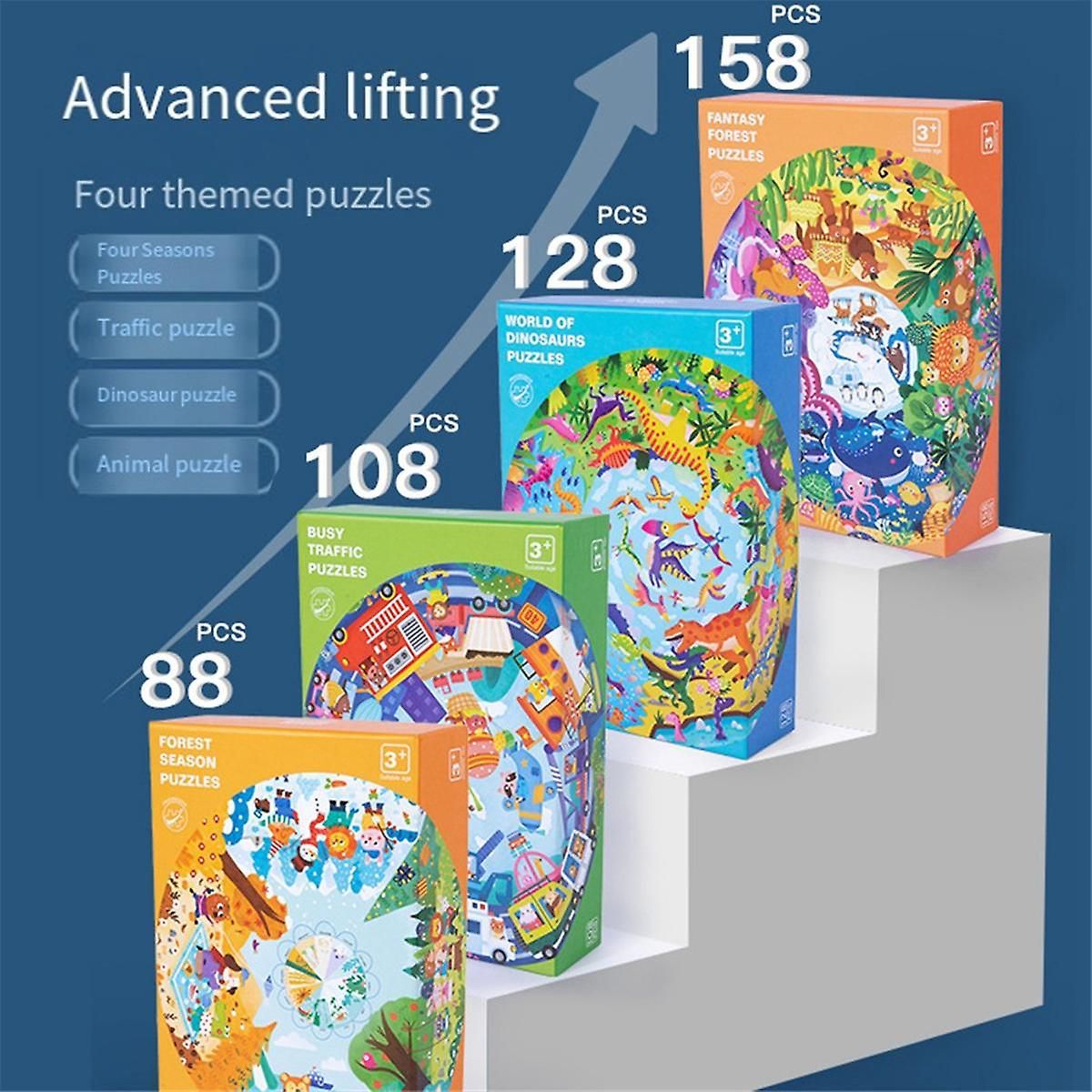 360 Degree Jigsaw Puzzle Spinner -20.9in Round Puzzle Holder... - 5
