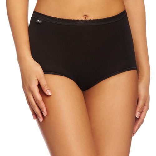 Sloggi Basic+ Maxi 3p, Culotte Gainante Femme, Noir, Taille 42, Lot De 3
