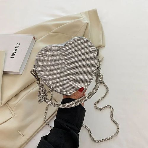 Pochette de soirée en biscuits avec poignée à n?ud,sac à main en cristal de diamants,sac à main de créateur de luxe,sac à bandoulière mignon Love Coussins Mini