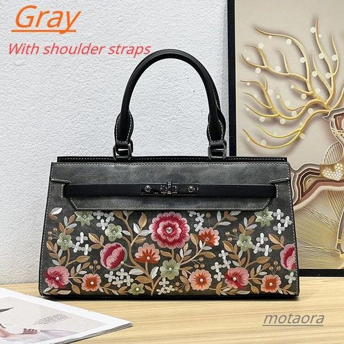 MOTAORA-Sacs en cuir vintage brodés pour femmes,sac initié exquis,jumelé avec Cheongsam,sacs à main de style chinois,2024
