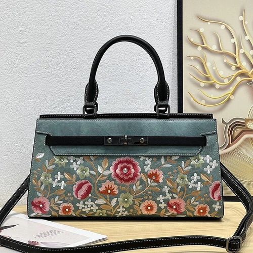 MOTAORA-Sacs en cuir vintage brodés pour femmes,sac initié exquis,jumelé avec Cheongsam,sacs à main de style chinois,2024