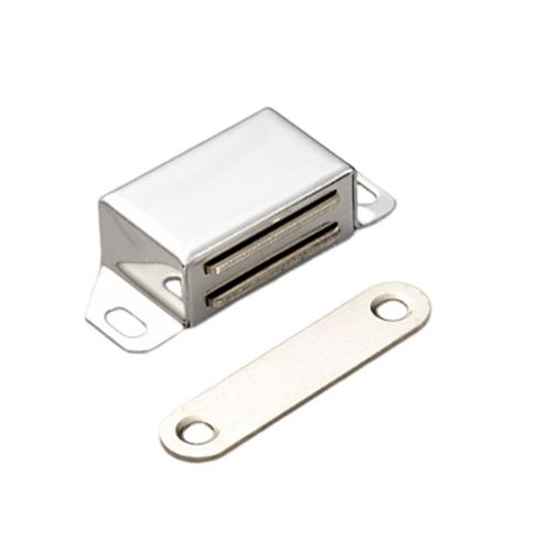 Aimant Porte Placard Adhesif Loqueteaux Magnétiques 10 Pièces Argent