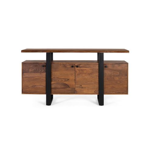 Buffet À 4 Portes En Palissandre Et Pieds En Métal