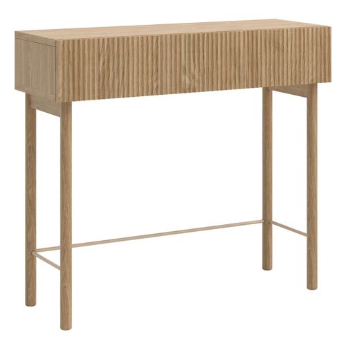 Console 1 Tiroir En Aspect Chêne 90 Cm