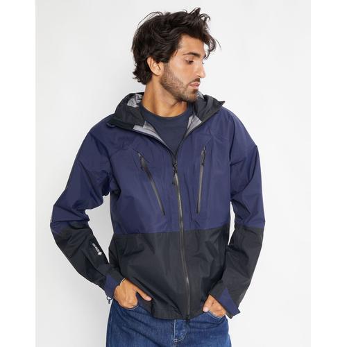 Parka Légère À Capuche Rainshell Bleu Marine/Noir