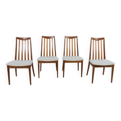 Chaises De Salle  Manger En Teck Du Milieu Du Sicle Par Leslie Dandy Pour Gplan Annes 1960 Lot De 4 Beige