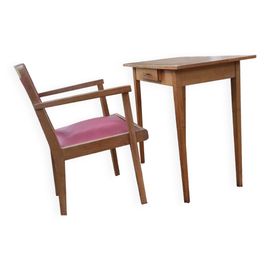 Bureau Enfant Rochebobois 1958 Bois
