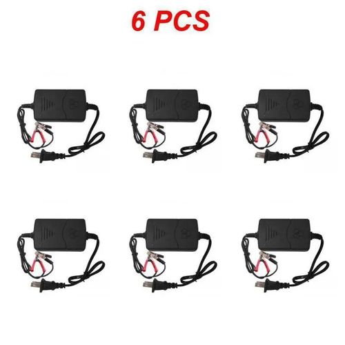 Chargeur De Batterie Au Plomb Scellé Aste Intelligent,Chargeur De Batterie Universel Portable,Accessoires De Voiture 12v,1-8 Pièces - Type Style B 6pcs
