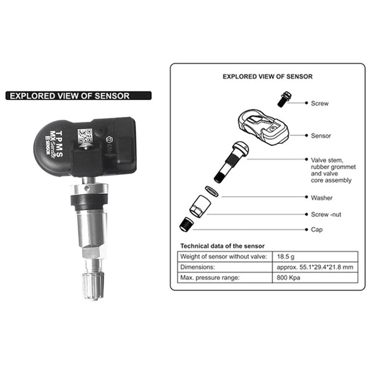 4 Capteur Mx Programmable 315mhz + 433mhz Universel 2 En 1 S... - 3