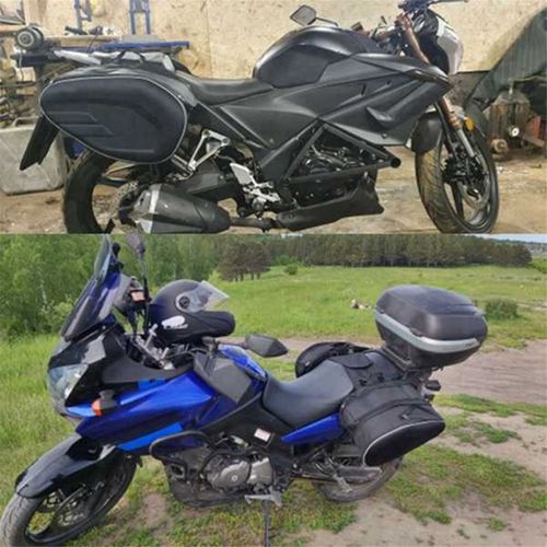 Sac De Siège Arrière Imperméable En Tissu Oxford Pour Moto 36l-58l Voyage Selle Casque Latéral D'équitation