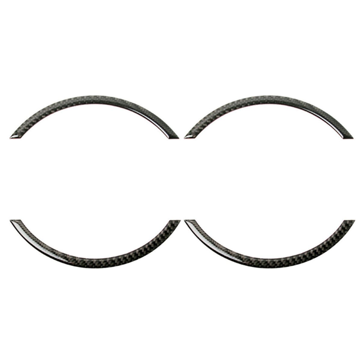 4x Fibre De Vritable Pour Garniture Cadre D'cran Navigatio...