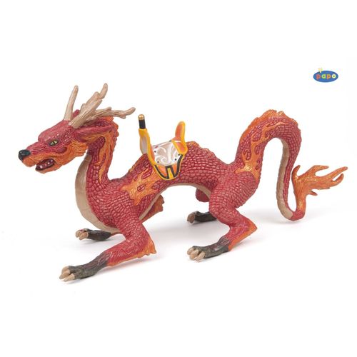 Dragon De Feu Avec Selle