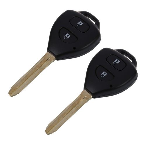 2x 2 Bouton Coque Cle Plip Telecommande Pour Prado Tarago