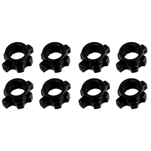 8 Pièces Haltère Barre Écrou Haltères Rotation Vis Pince Haltérophilie Équipements De Remise En Forme