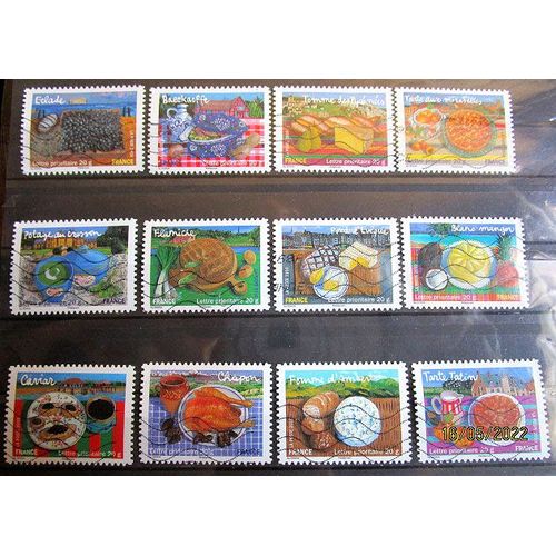 2010. Série Complète Adh443 À Adh454: Les Saveurs De Nos Régions.