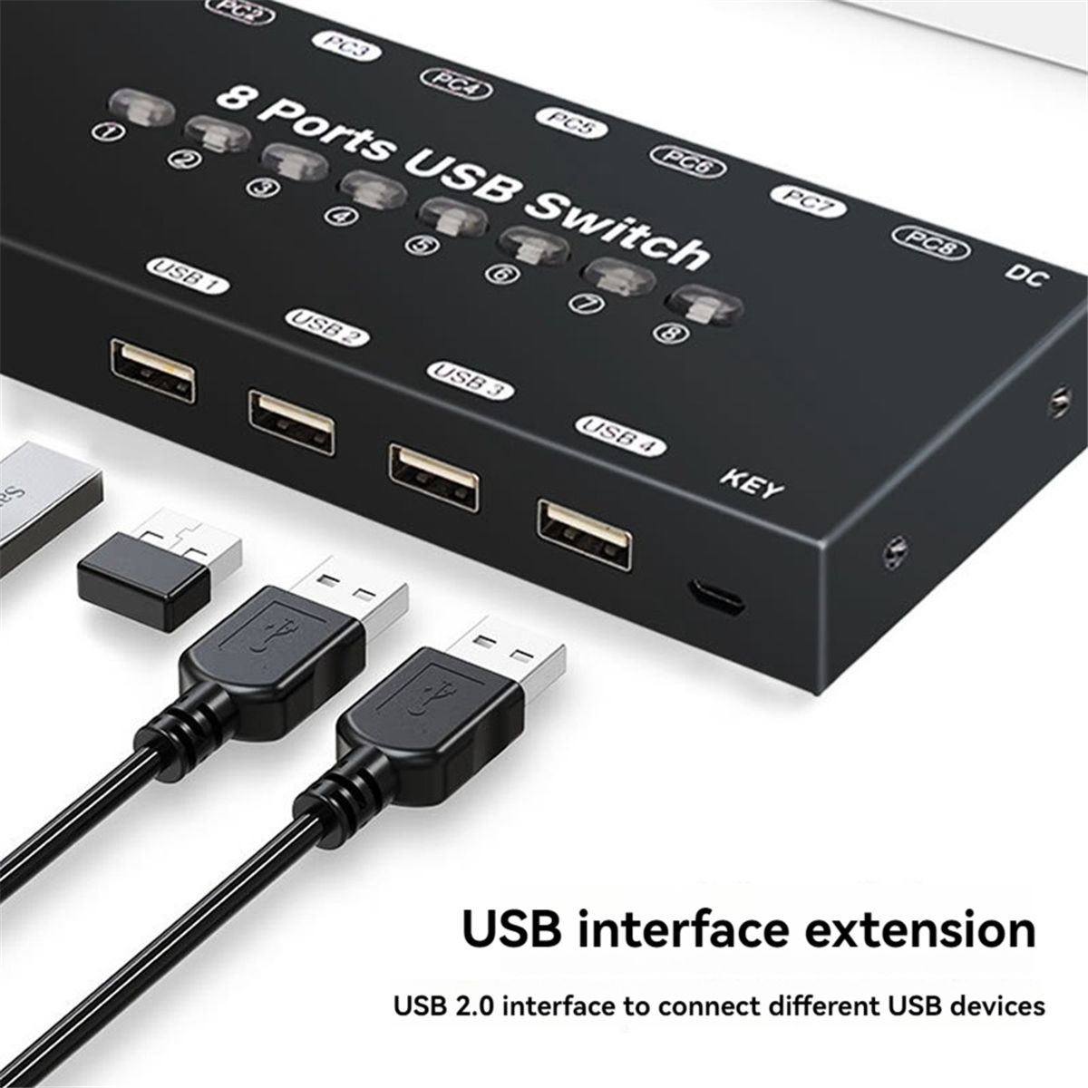 Commutateur KVM USB 8 Entres 4 Sorties pour Ordinateur Wind... - 2