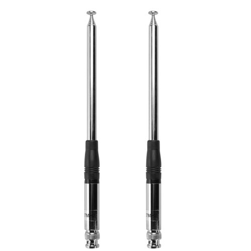 2 Pièces Antenne 27 MHz Antennes Télescopiques/Tige HT de 9 Pouces à 51 pour Radio Portable/Portable CB avec Connecteur BNC