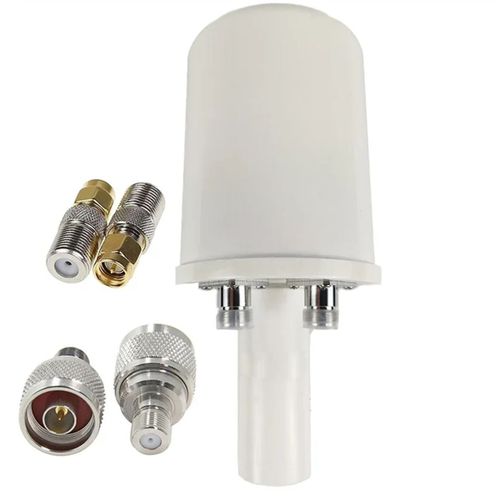 Corne D'Alimentation D'Antenne 5G à Double Polarisation en 1700-4200 MHz WiFi 3G 4G Réflecteur Parabolique 2x 32 DBI Uniquement Alimentation
