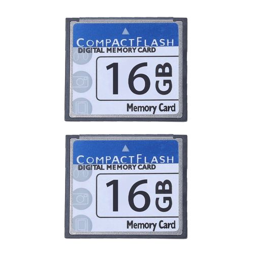 2X Professional Carte Mémoire Compact Flash 16 Gb (Blanc & Bleu)