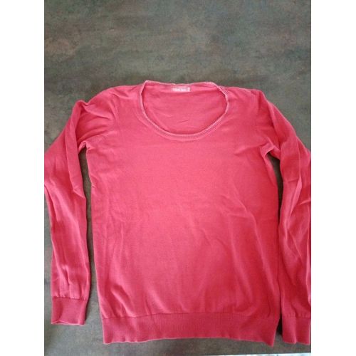 Pull Rouge Femme 38 Tissaia Bon État