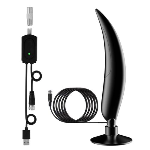 Antenne TV 4K/HDTV/1080P/ATSC Numérique Intérieure de Portée plus 120 Miles pour Smart avec Amplificateur Signal