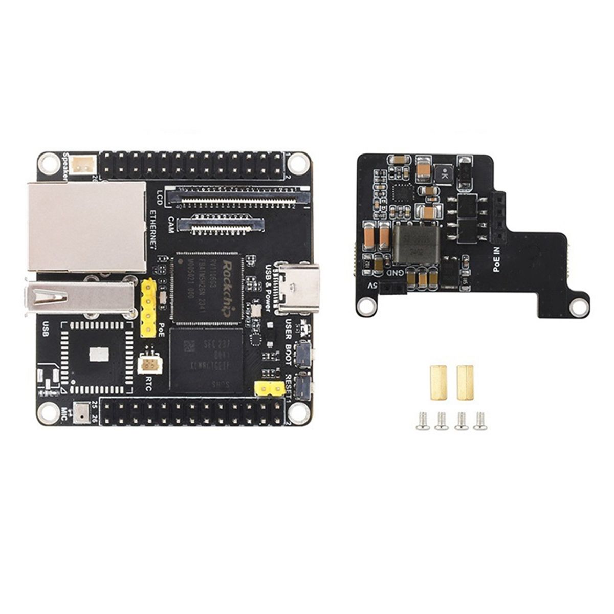 Carte de Dveloppement Linux RV1106 avec Module POE 8 Go EMM...