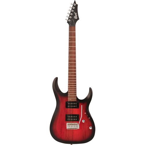 Cort X-100 Open Pore Black Cherry Burst Guitare Électrique