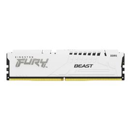 Kingston FURY Beast - DDR5 - module - 16 Go - DIMM 288 broches - 3000 MHz / PC5-48000 - CL36 - 1.35 V - mémoire sans tampon - on-die ECC - blanc