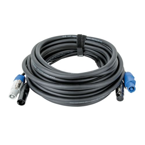 DAP FP21 Hybrid Cable 15 m câble d'alimentation/DMX Power Pro & XLR 5 broches