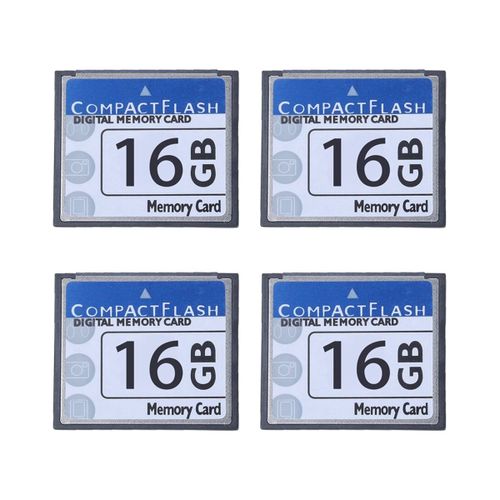 4X Professional Carte Mémoire Compact Flash 16 Gb (Blanc & Bleu)