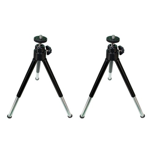 2X Mini Trépied pour Téléphone Tripe Projecteur Yg300 Caméra Ttripode 8 7 6S (Noir)