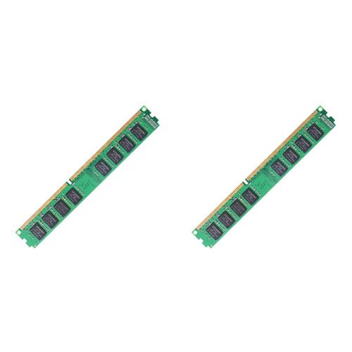 2X DDR3 2 Go 1333 MHz Mémoire de Bureau RAM PC3-10600 1,5 V 240 Broches DIMM D'Ordinateur Compatible avec 1066