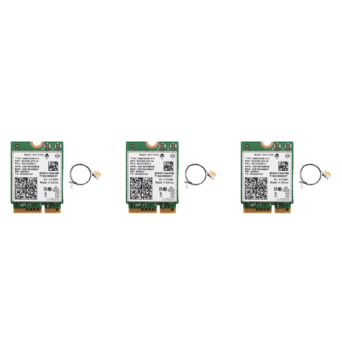 3X Carte Wifi Rseau Sans WiFi 6E AX211NGW Tri Bande 2.4G/5G...