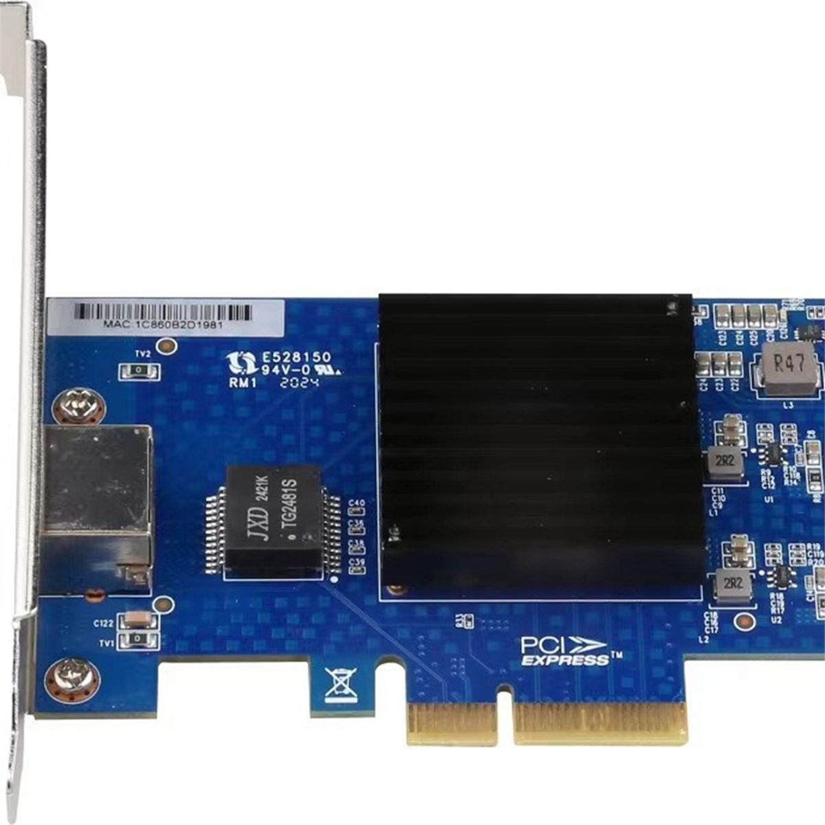 Carte Rseau PCIE 3.0 4X 10G AQC107 Serveur NIC Compatible a... - 3