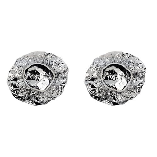 2x Bonnet De Douche Isolation Thermique Feuille D'aluminium Chapeau Bain Élastique Argent 