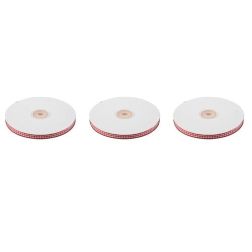 3x 45m Artisanat À Coudre De Longueur Totale La Bobine,6mm Large Rouge