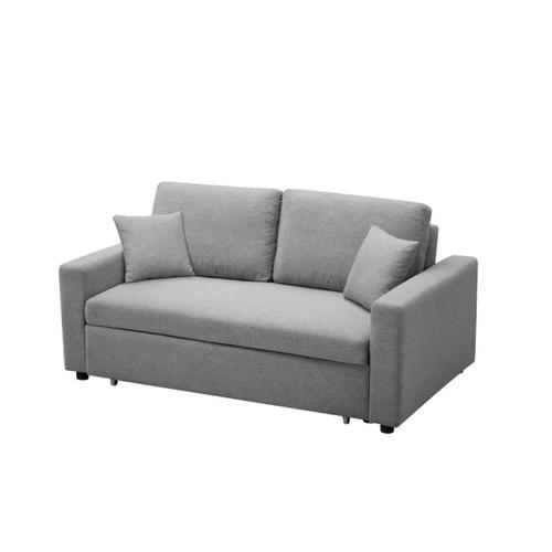 Canapé 3 Places Convertible En Tissu Inizor - Gris Clair