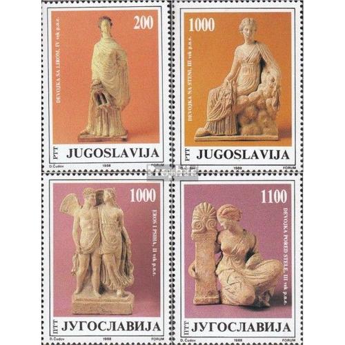 Yougoslavie 2307-2310 (Édition Complète) Neuf 1988 Terrakottakunstfiguren