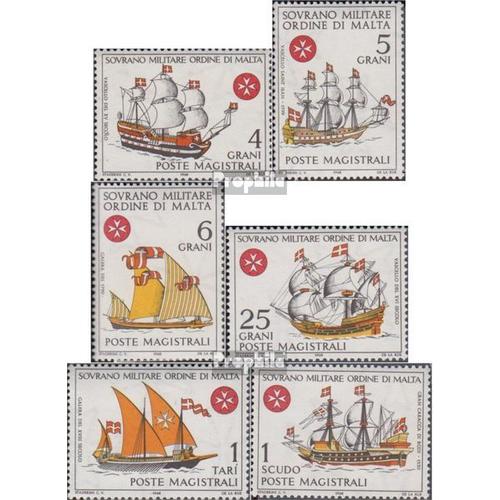 Ordre De Malte (Smom) Kat-No.: 27-32 (Complète Edition) Neuf Avec Gomme Originale 1968 Navires