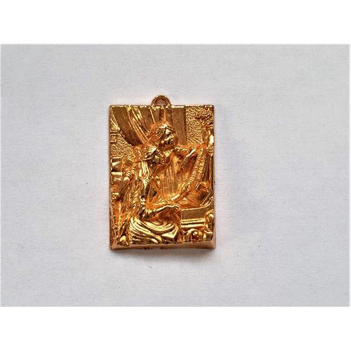 1993 Fève Plate Dorée 3d Chefs D'oeuvre Art Tableau Pendentif Jeunes Filles Au Piano Renoir 1892