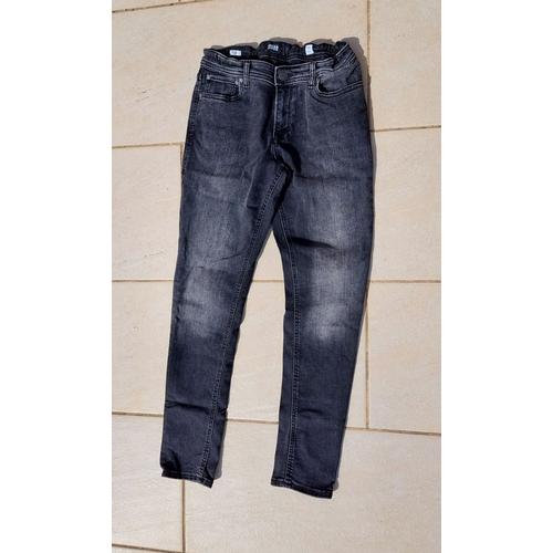 Jean Garçon 14 Ans Marque Jack & Jones Couleur Noir Délavé