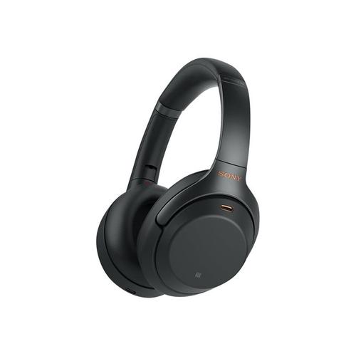 Sony WH-1000XM3 B - Casque sans fil avec suppresseur de bruit actif - jack 3,5mm - noir