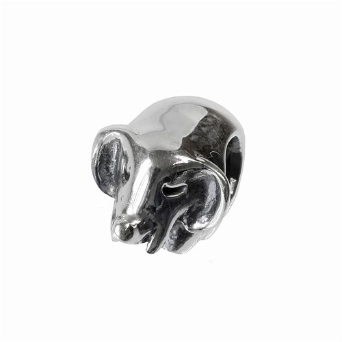 Carlobiagi Perle Éléphant 925 Véritable Argent Élément De Bijoux De Charme Bbs038