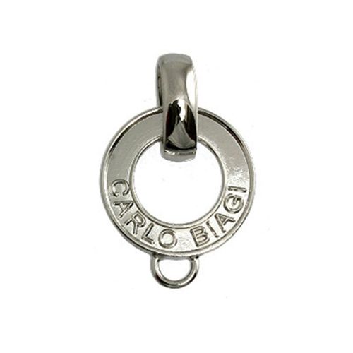 Carlo Biagi Charm Carrier Brillant Logo Argent 925 Cas01
