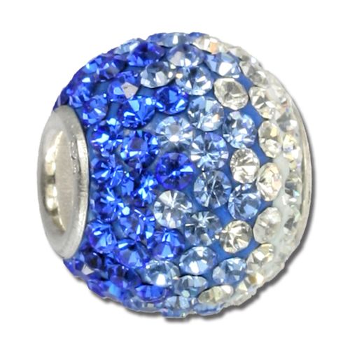 Silberdream Perle Blanche Bleue Ice Zircone 925 Vrai Argent Femme Gsb002