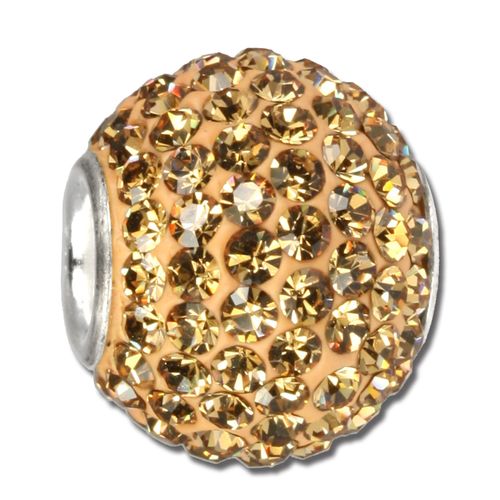 Silberdream Perle Marron Brillant Zircone Argent Vrai 925 Femme Gsb206
