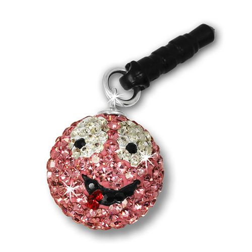 Silberdream Pendentif Téléphone Portable Smiley Zircone Rose Argent 925 Gst001a