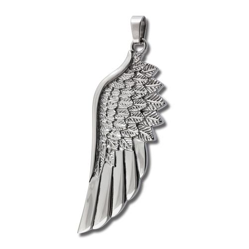 Amello Pendentif Chaîne Aile Dange Ailes En Acier Inoxydable Eshs51j