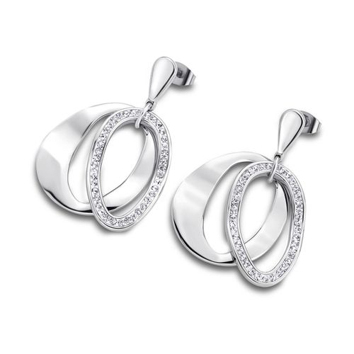 Lotus Style Boucles Doreilles Pierre Argent Ls1672-4/1 Boucles Doreilles Acier Inoxydable Jls1672-4-1