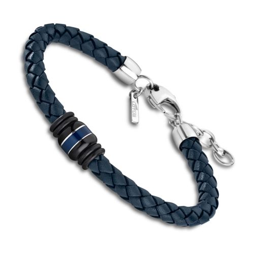 Lotus Style Bracelet Urban Bleu Ls1814-2/1 Bracelet Homme Cuir Jls1814-2-1